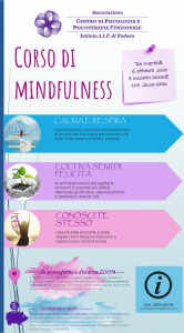 volantino corso online mindfulness